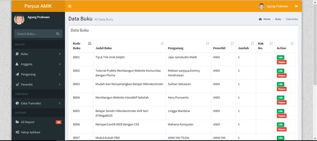Program Sistem Informasi Perpustakaan Php
