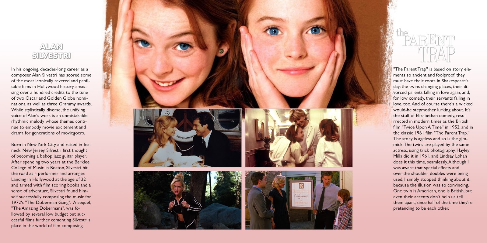 Alan Silvestri Suite From The Parent Trap Soundtrack List Covers: The Parent Trap Complete (Alan Silvestri)