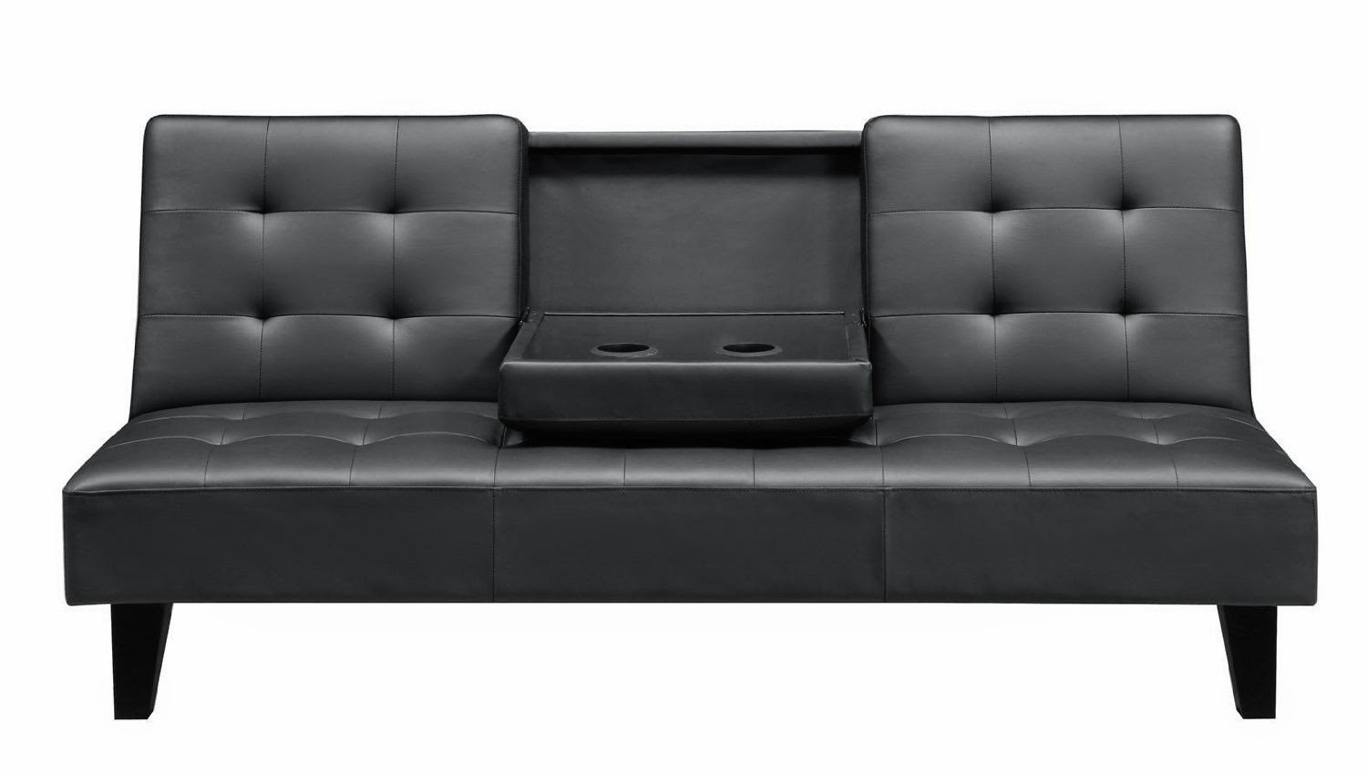 Convertible Sofa - Dhp Julia Black Leather Convertible Sofa convertible sofa - dhp julia black leather convertible sofa