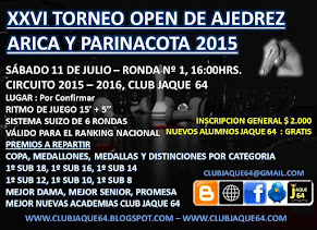 XXVI TORNEO OPEN DE AJEDREZ ARICA Y PARINACOTA 2015