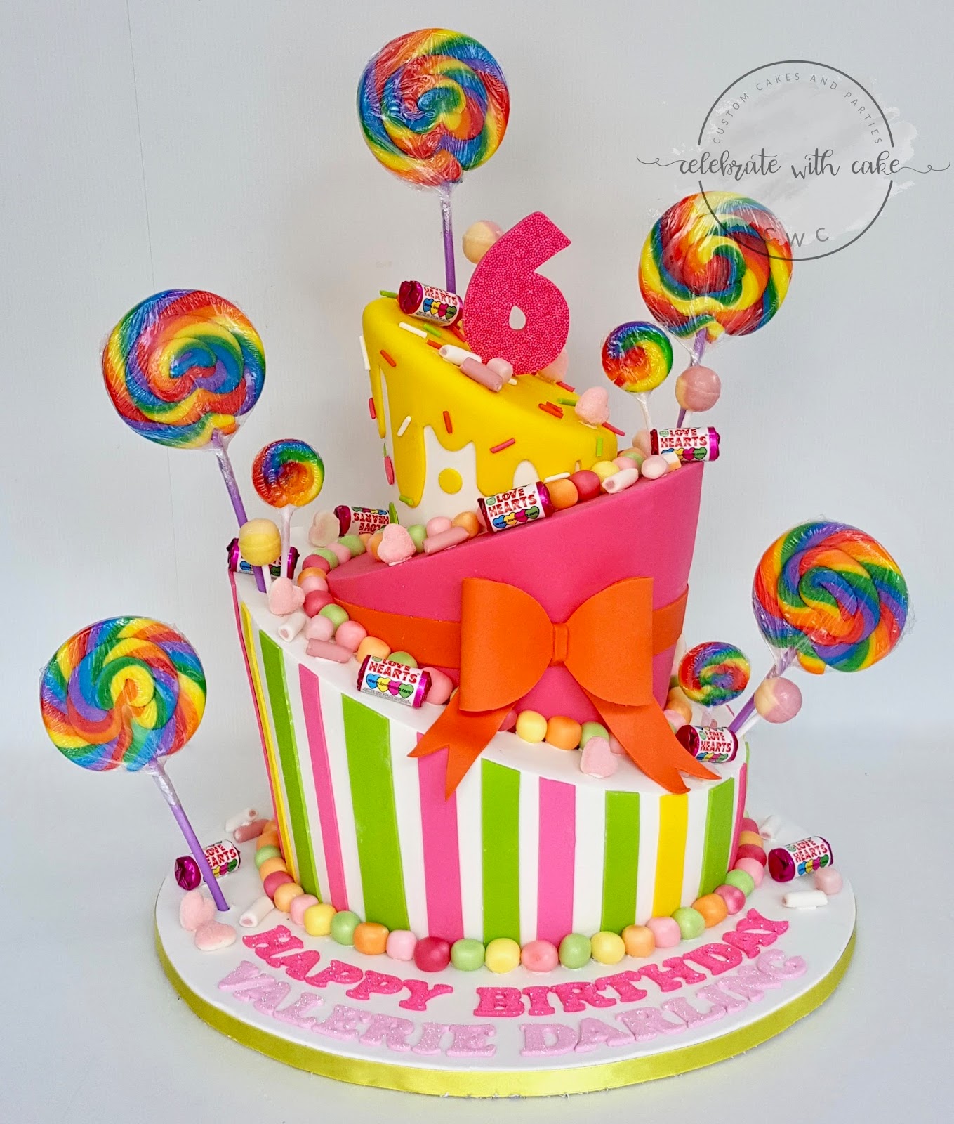 Celebrate with Cake!: Candy themed 3 tiers Cake