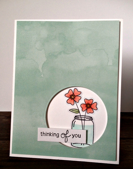 Thinking of you Flower Card by Jamie Green for Newton's Nook Designs | Versatile Vases