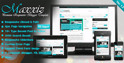 Maxxiz v1.3 Responsive Magazine News Blogger Template