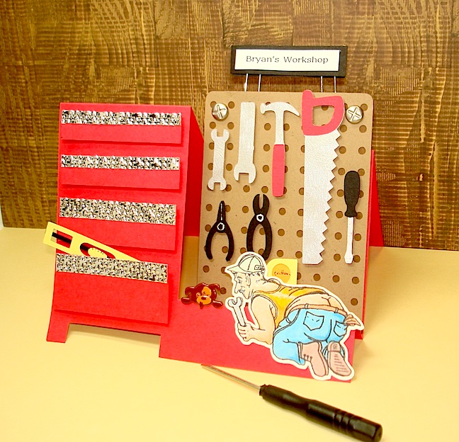 Creating in Carolina Tool Box Gift Card Holder