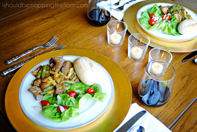 Date Night at Home: easy, simple, budget-friendly...but UNFORGETTABLE!  #shop #Dinner4Two