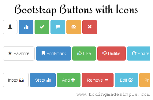 How To Create Custom Twitter Bootstrap Buttons With Icons