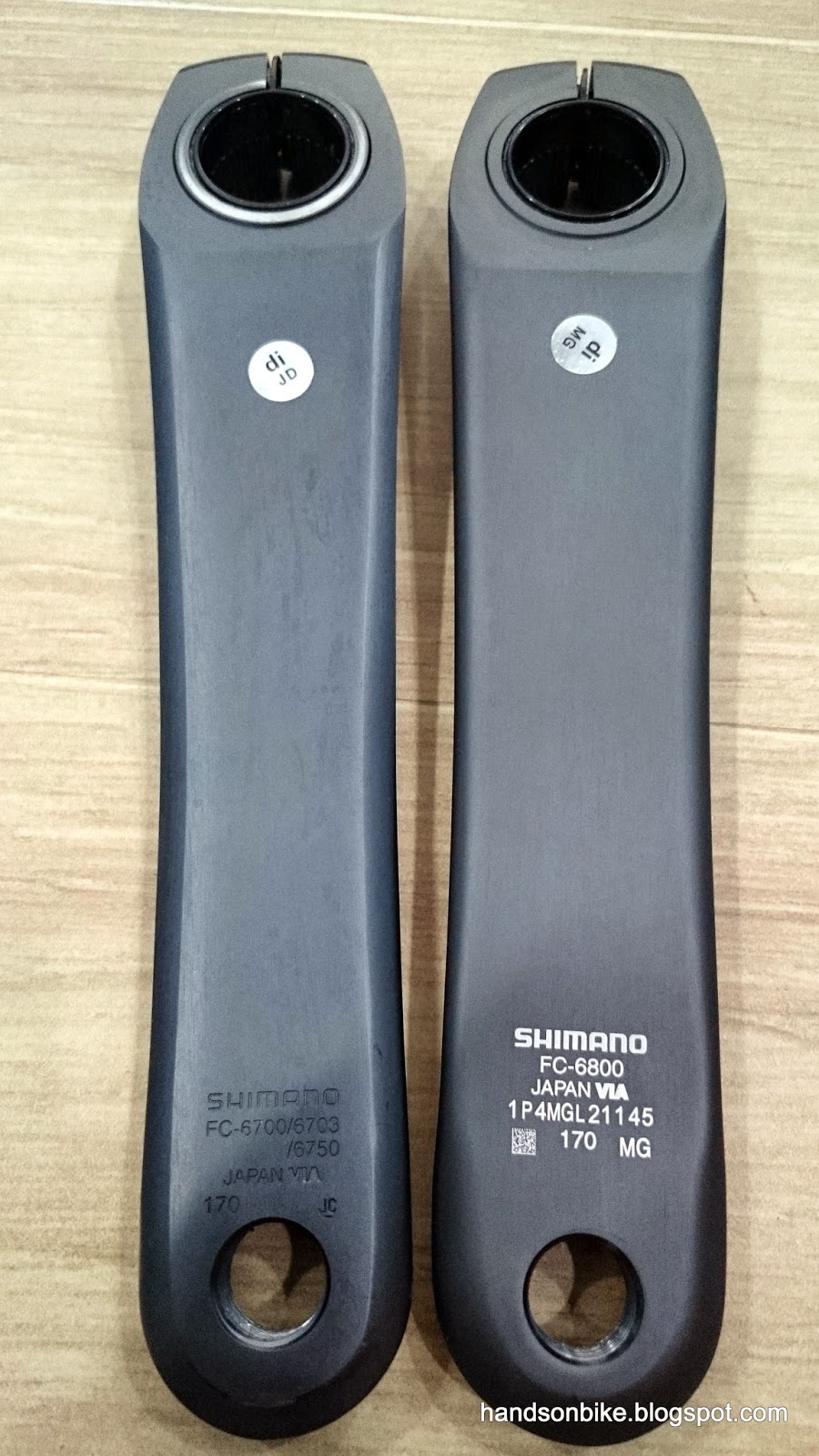 Hands On Bike: Difference between Ultegra 6800 and Ultegra 6700 Crankset