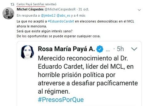 Teo Pereira en Cuba : Rosa María Payá intenta robarse la campaña por ...