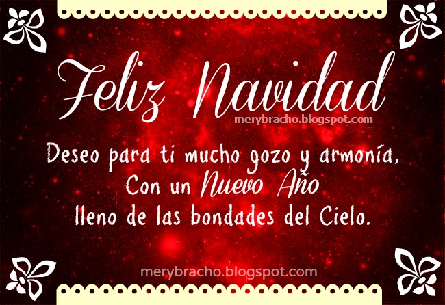 frases en imagen buenos deseos de feliz navidad para la familia