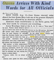 Artículo periódico Jesse Owens Artículo periódico Jesse Owens