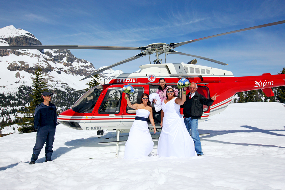 Spring Helicoper Gay Wedding