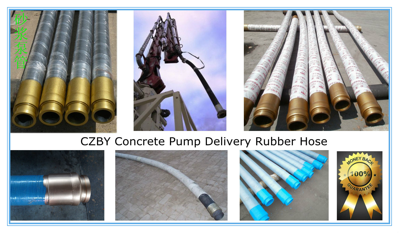 CZBY Concrete Pump Delivery Rubber Hoses,3'',4'',5''