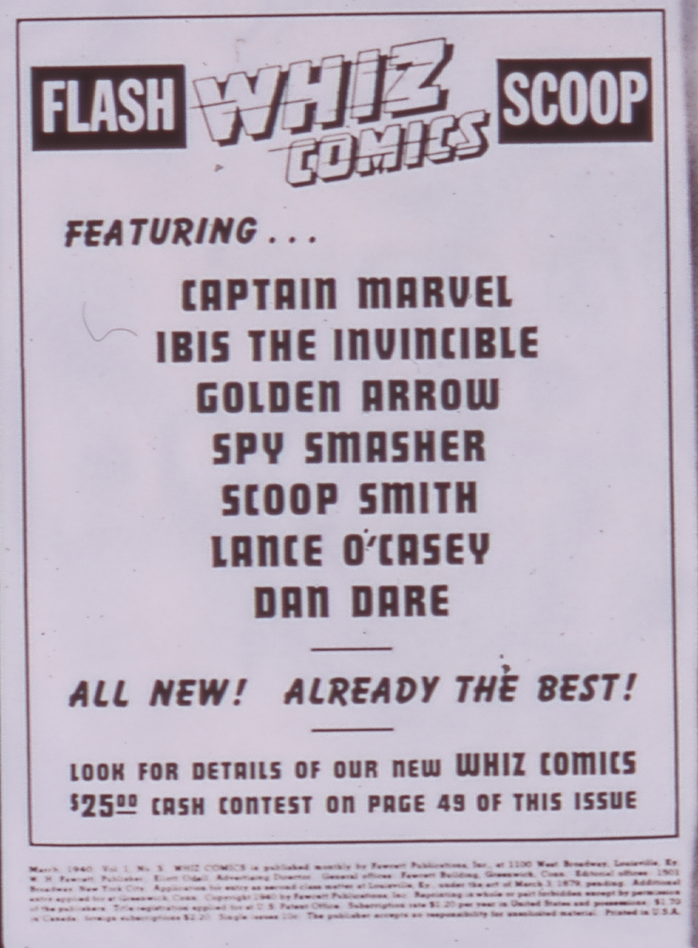 Read online WHIZ Comics comic - Issue #3 - 2