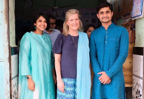 The Countess of Wessex met with 2018 Queens Young Leaders Award winners Deane and Aditya in Mumbai