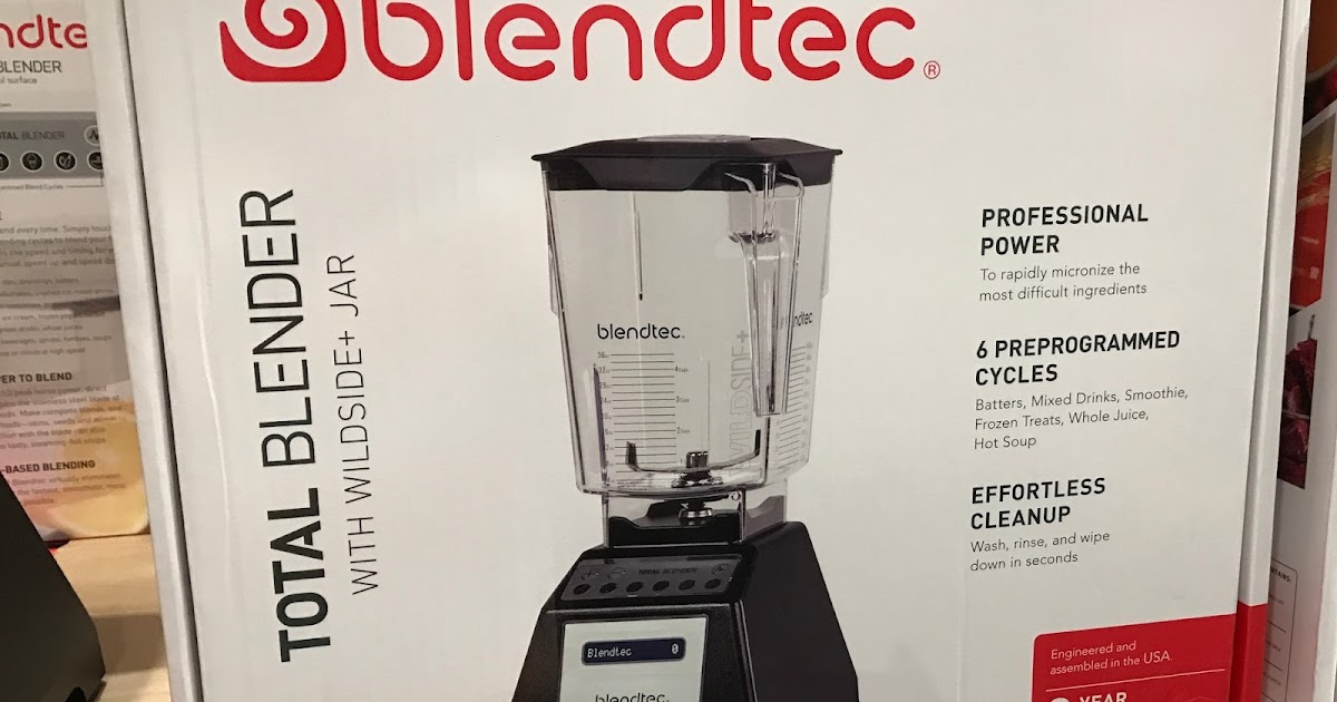 Blendtec Total Blender with Wildside+ Jar (TB621USCOST) Costco Weekender