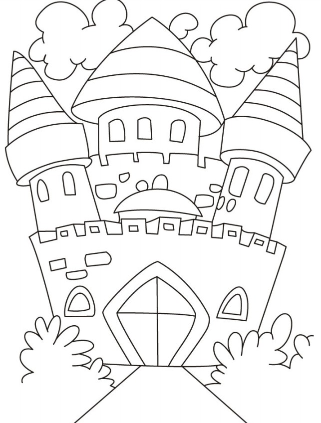 Gambar Mewarnai Istana Gambar Mewarnai Istana