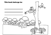Birds nesting in forest animals in free coloring book by Robert Aaron Wiley for Microsoft Office Online
