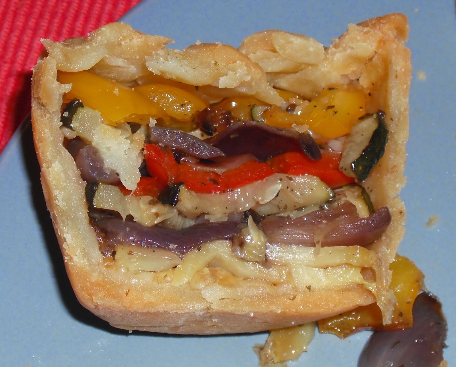 Roasted Vegetable Hot Water Crust Pie