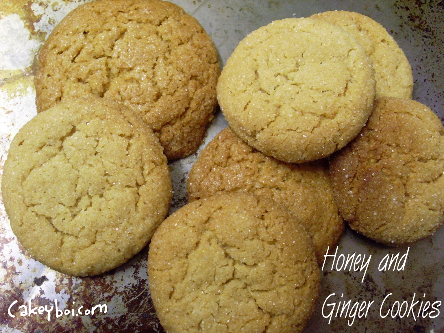 Cakeyboi Honey and Ginger Cookies