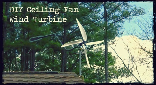 DIY Ceiling Fan Wind Turbine