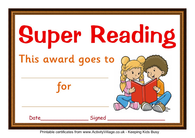 Reading certificate