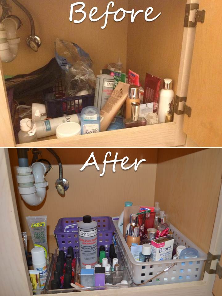 With Love, Reality Organize Bathroom Vanity