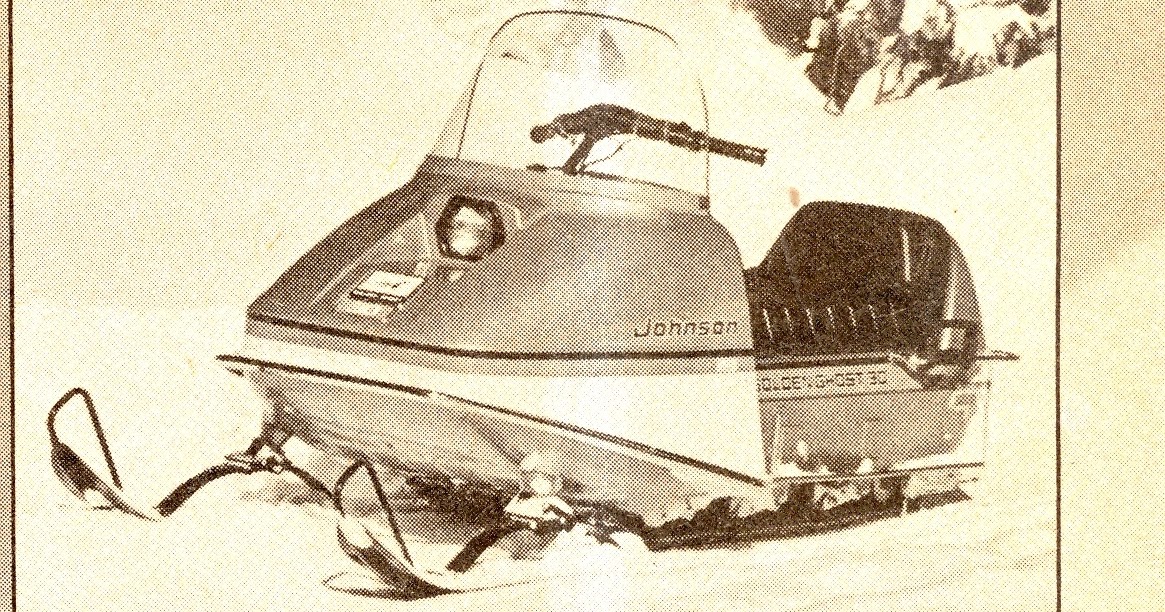CLASSIC SNOWMOBILES OF THE PAST 173 JOHNSON GOLDEN GHOST SNOWMOBILE