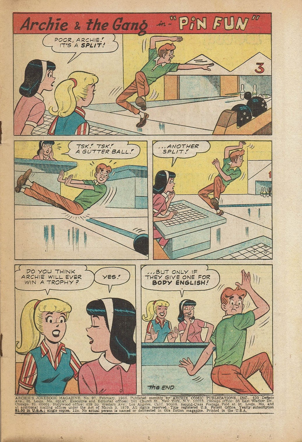 Read online Archie's Joke Book Magazine comic -  Issue #97 - 3