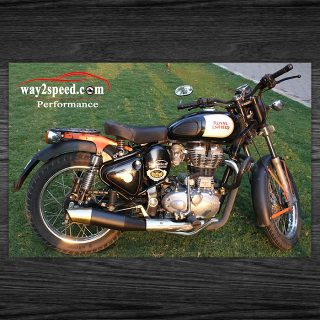 Royal Enfield Dolphin Silencer (brass) way2speed Performance