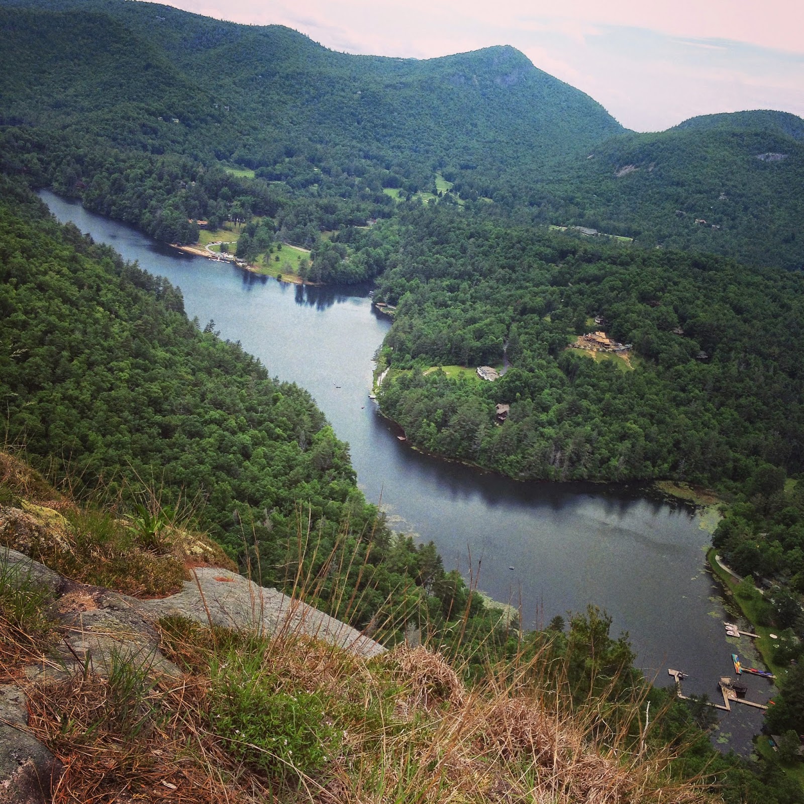 Sapphire Valley Boat Docks and Beach Hiking Bald Rock