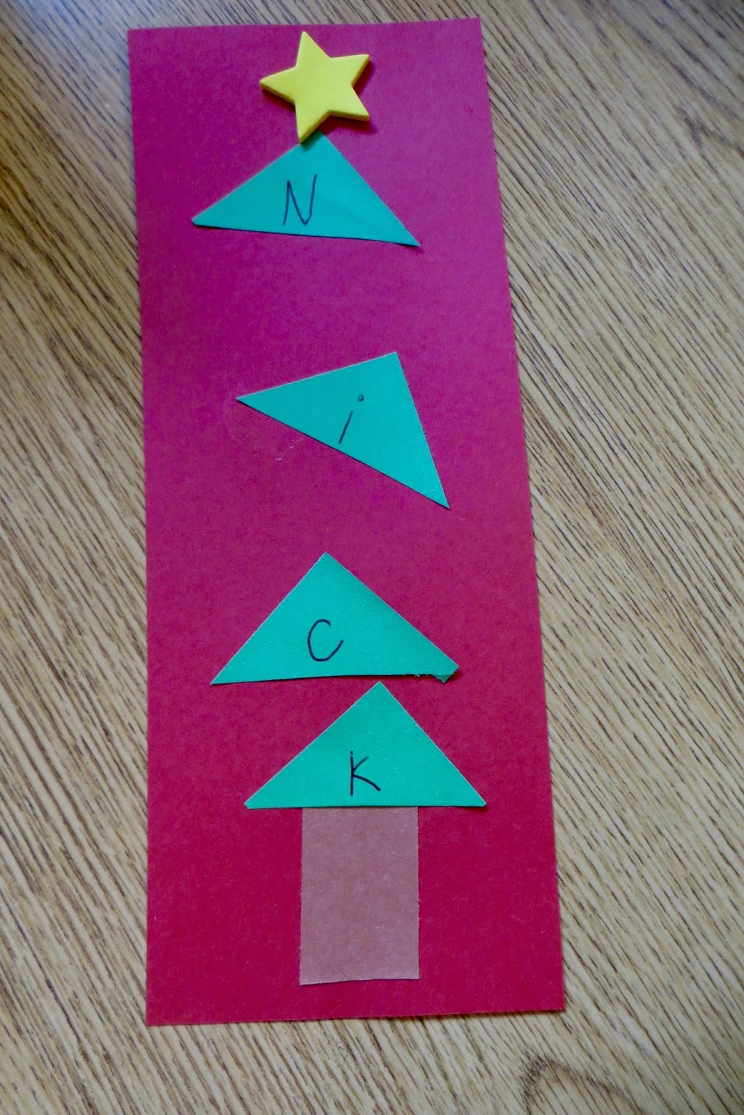 Ms. Sara's Preschool Blog Learning Station Christmas Tree Names