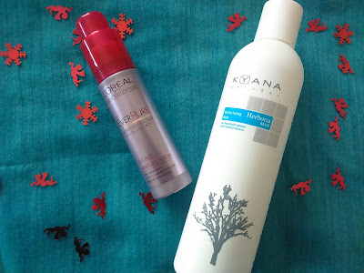 Kyana Restructuring Mask and L'oreal Everpure Anti-Frizz serum