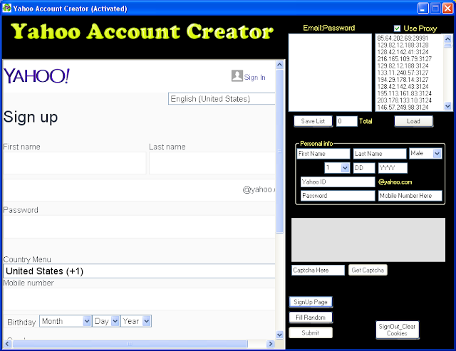 Make a New Yahoo Account