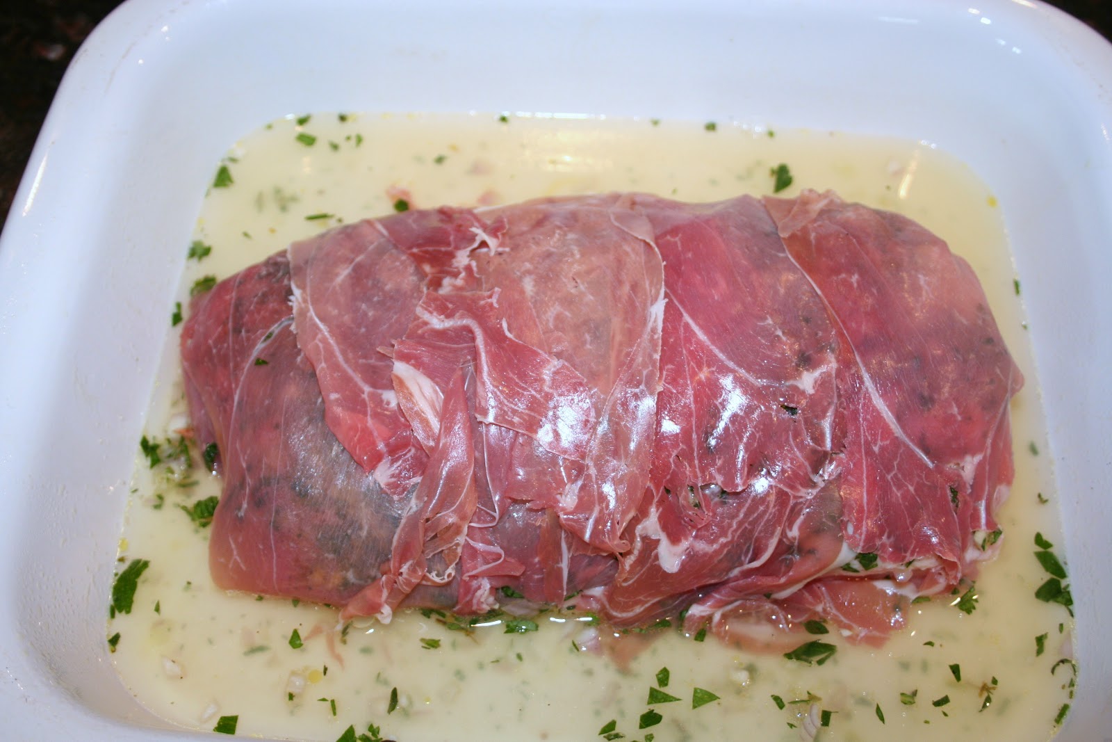 Thyme Savours Prosciutto Wrapped Pork Roast