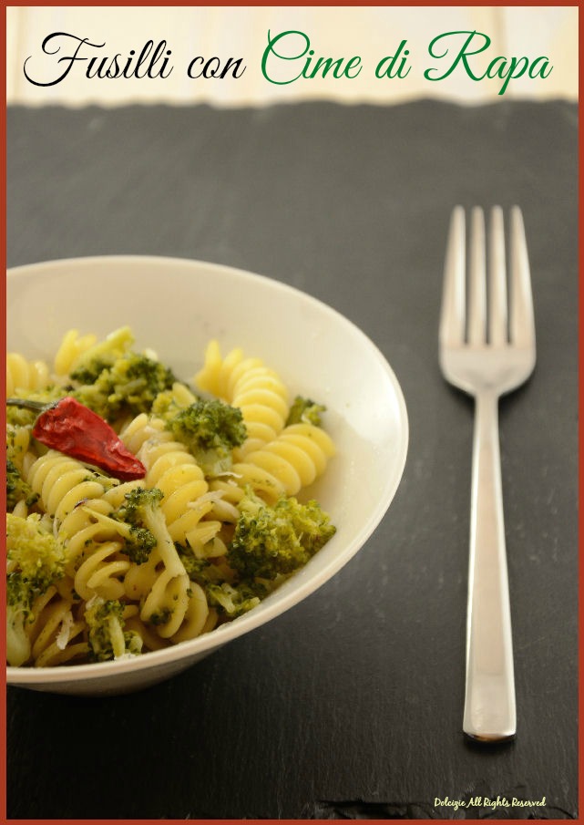 fusilli con cime di rapa