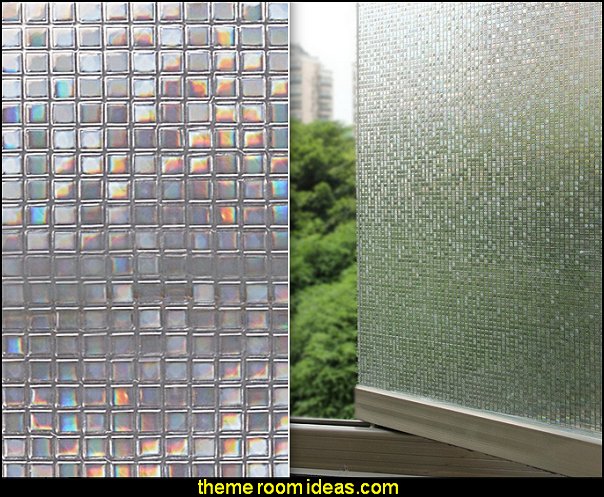 3D Static Decorative Privacy Window Films creative windows - window decorations - window wallpaper - window murals - curtains - decorative window decor - creative doors - cornice boards - faux windows - fake windows - window cornice decorating 3D Static Decorative Privacy Window Films