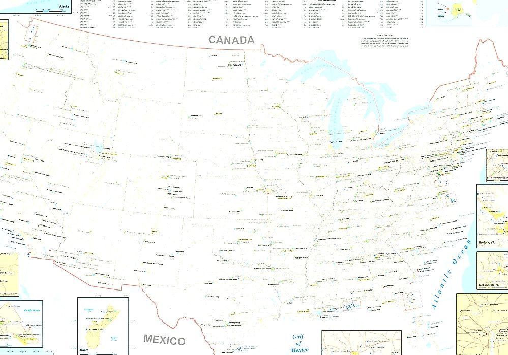 List Of United States Army Installations Florida Army Bases