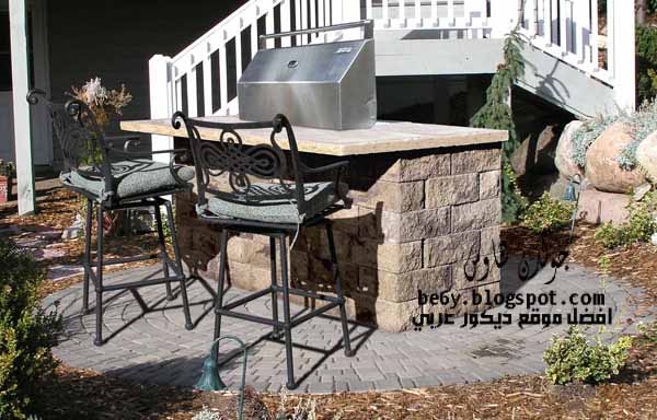 اجمل تصميمات مطابخ خارجية للفلل والحدائق Outdoor kitchens