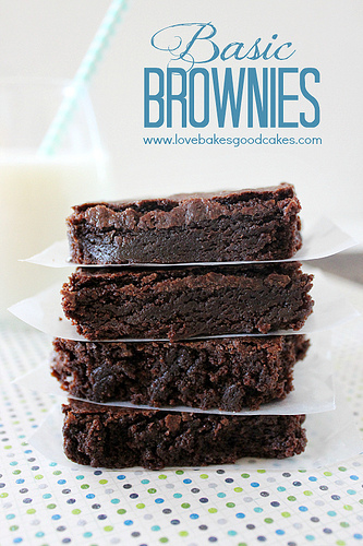 Basic Brownies from Love Bakes Good Cakes