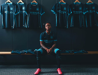Pemain Manchester CIty away terbaru Officia musim depan 2015/2016 gambar detail jersey musim depan kualitas grade ori Pemain Manchester CIty away terbaru Officia musim depan 2015/2016