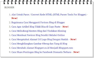 Sitemap atau Daftar Isi di Blog