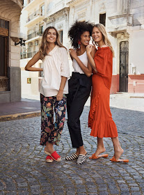 Andreea Diaconu, Anna Ewers and Imaan Hammam in H&M's Spring Campaign