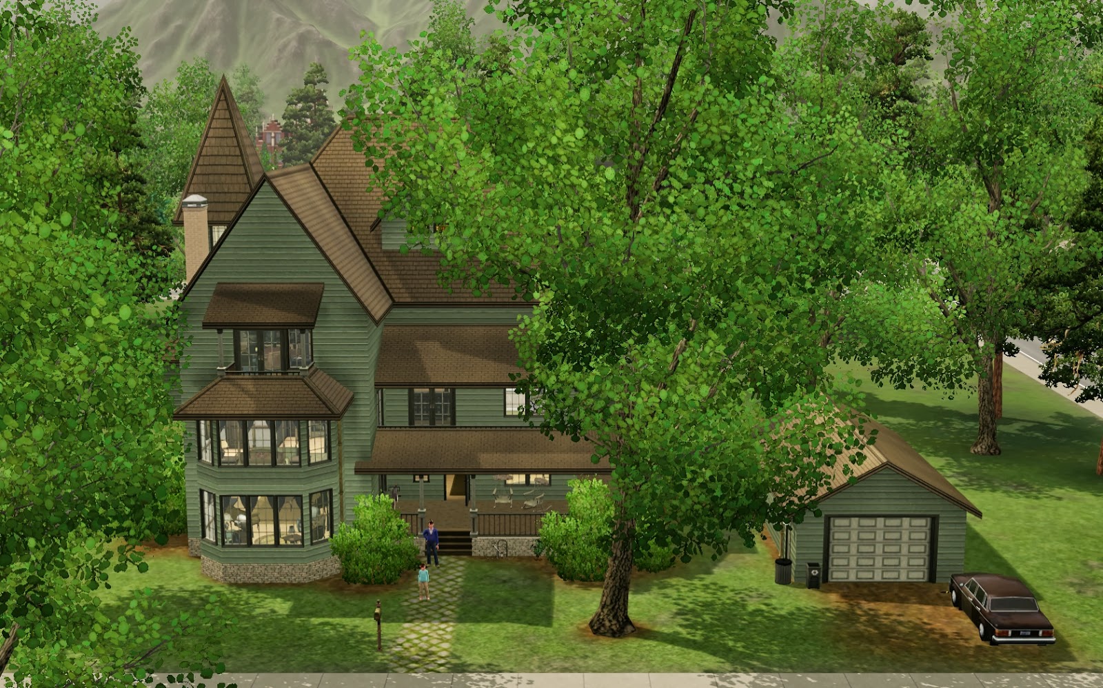 Summer's Little Sims 3 Garden Moonlight Falls (The Sims 3