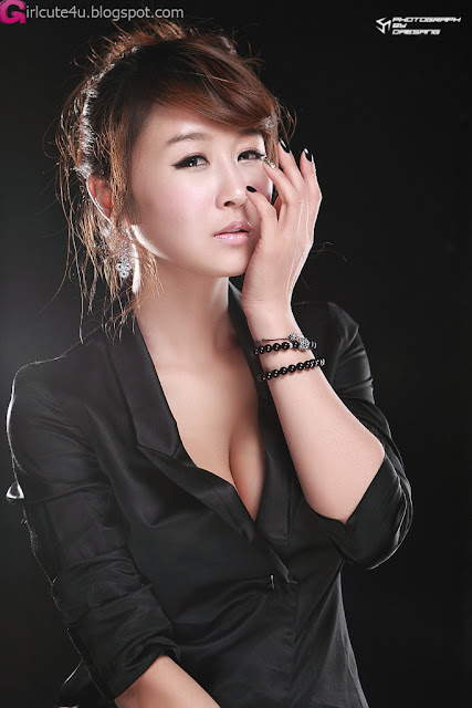 5 Seo Yoon Ah - Sexy in Black-very cute asian girl-girlcute4u.blogspot.com