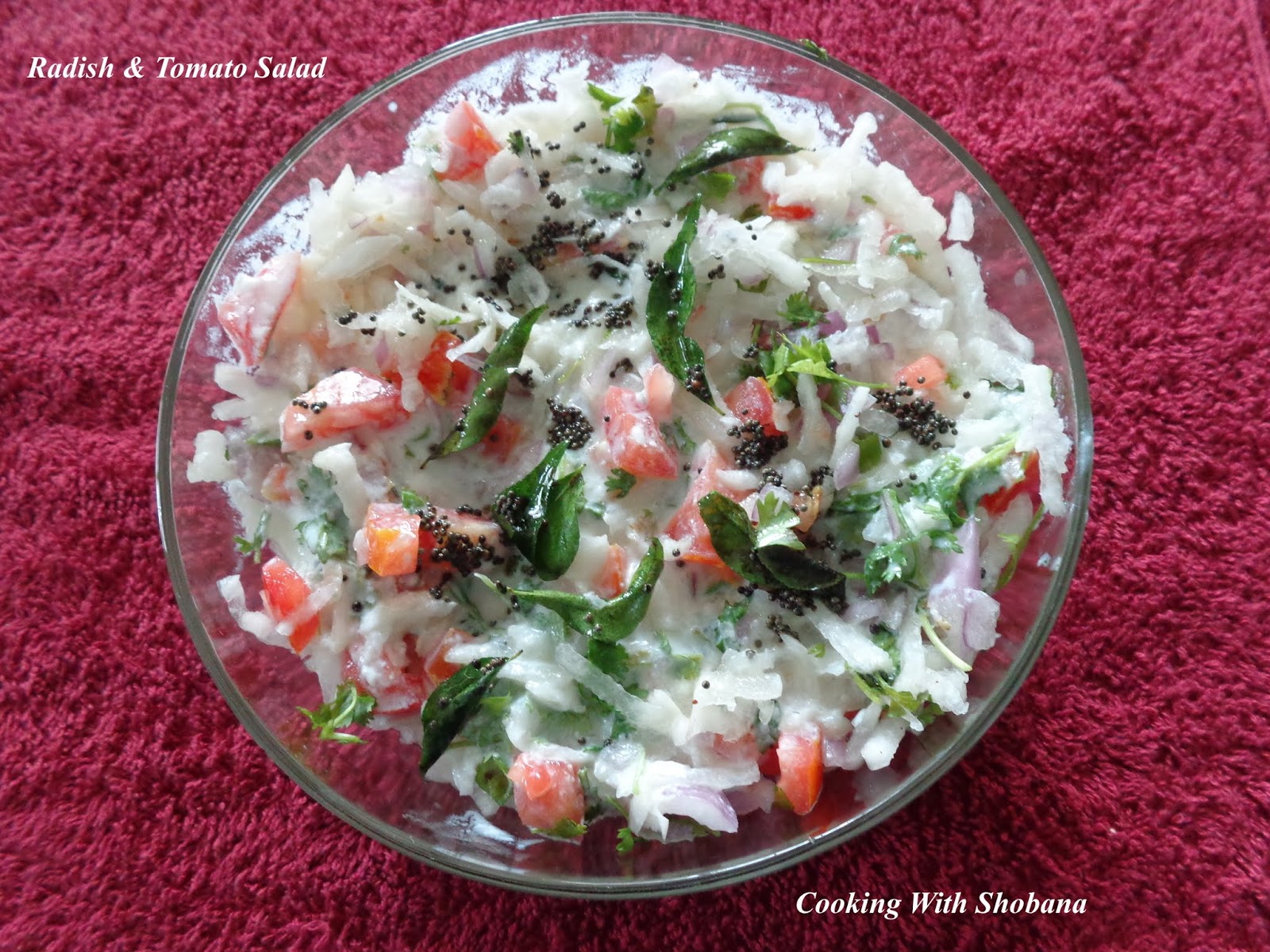 Cooking With Shobana RADISH & TOMATO SALAD