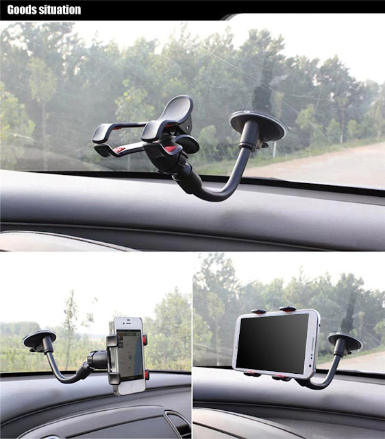 Long Arm Car Windscreen Cellphone Holder Long Arm Car Windscreen Cellphone Holder