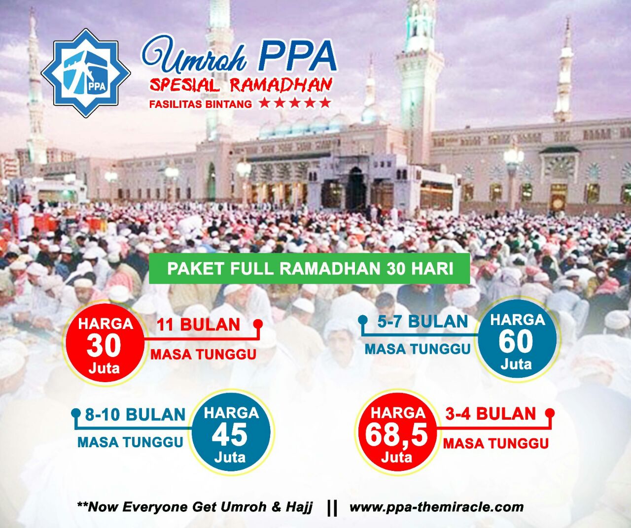 PPA Tour and Training (Now Everyone Can Umroh and Hajj) Harga Umroh