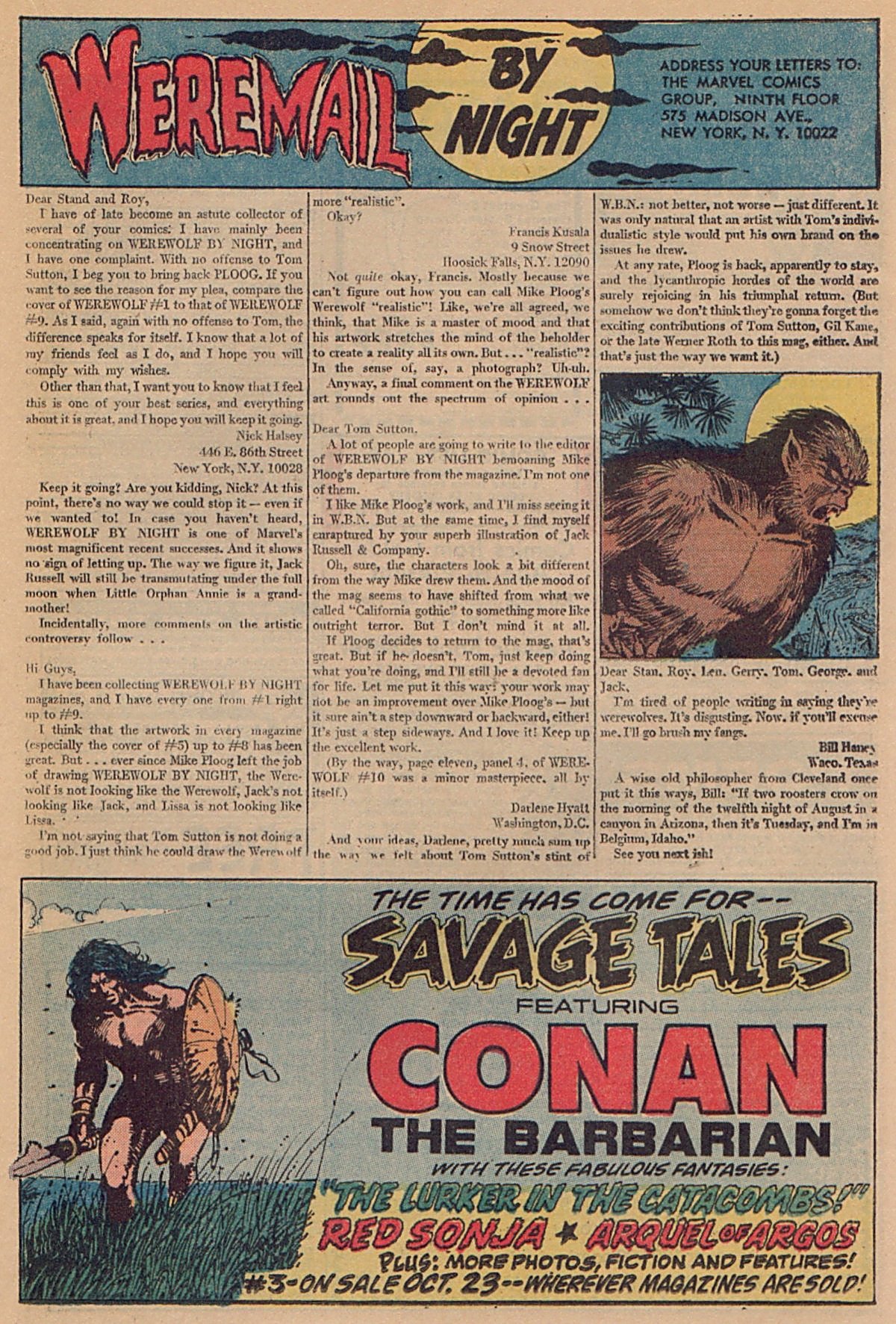 Read online Werewolf by Night (1972) comic -  Issue #13 - 14