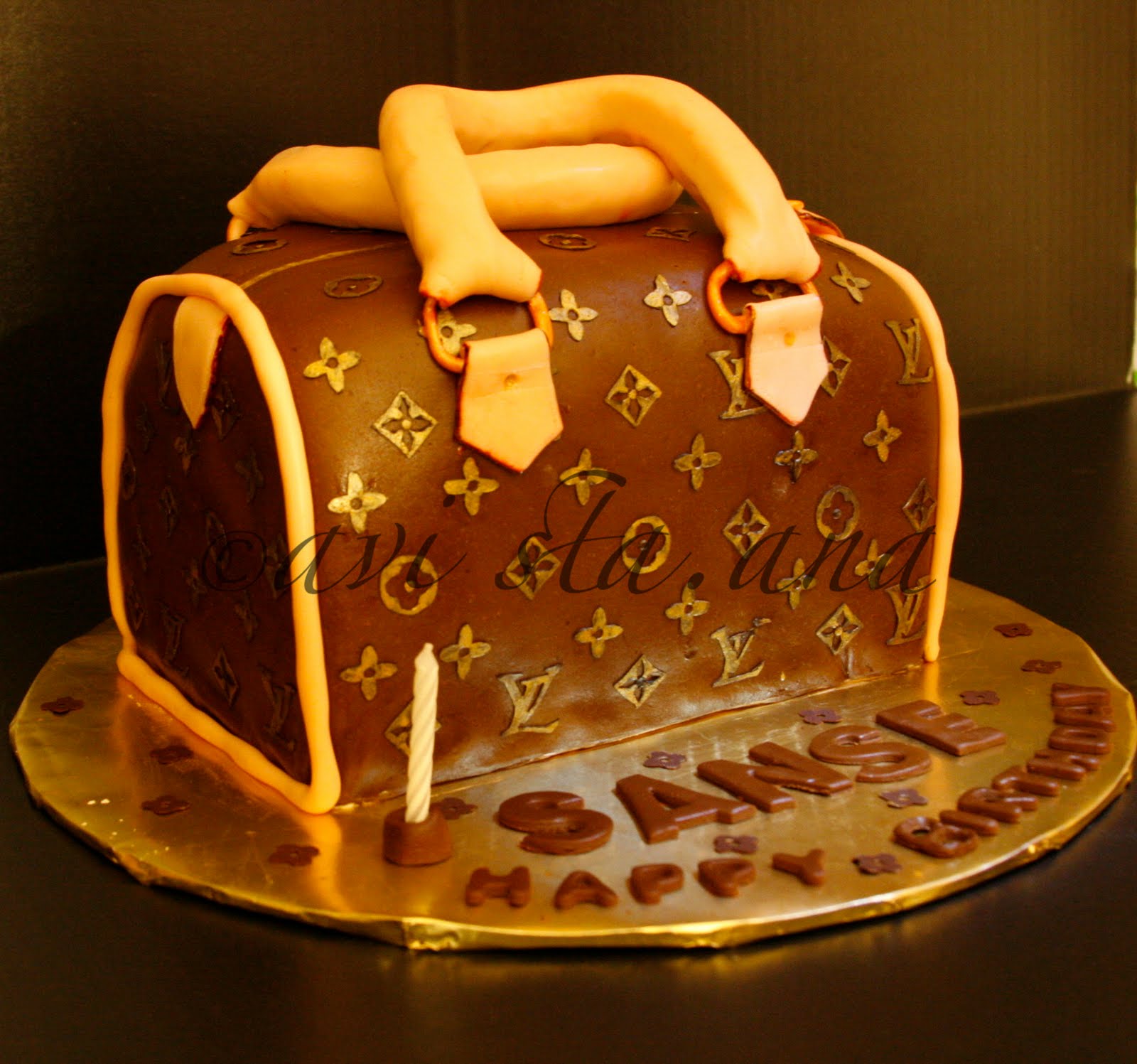 Louis Vuitton Birthday Cake, Design was a copy of a cake t …