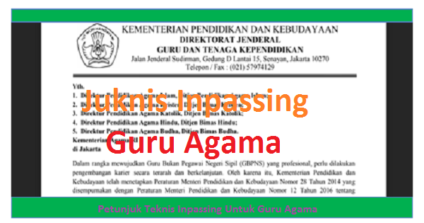 Juknis Pengiriman Berkas Inpassing Kemenag (Guru Agama
